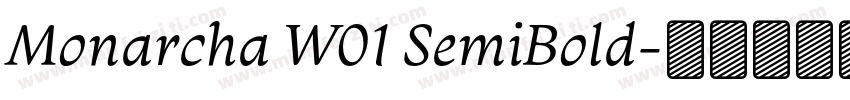 Monarcha W01 SemiBold字体转换